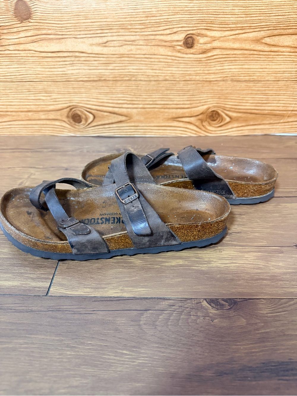Birkenstock Women's Mayari Sandals Size 39 US 8.5 Brown Strappy Regular Width - Picture 6 of 9